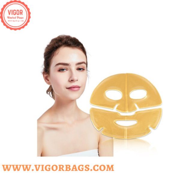 Gold 24k collagen neck mask & Hydra Face lift Gold Aloe Extract Collagen Facial - Picture 2 of 9